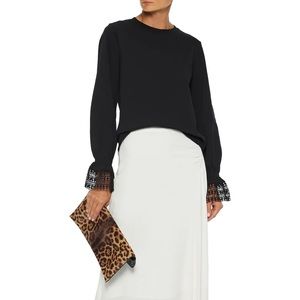 See by Chloe Long Sleeve Lace Cuff Tee